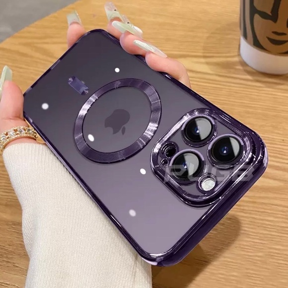 Wireless Charging Transparent Magsafe Case For iPhone 14 13 12 11 Pro Max X XR - Picture 12 of 14